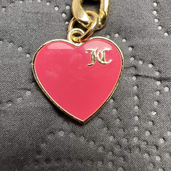 Juicy Couture NWT M/L Charm Belt Chain Gold & Pink Hearts Logo Chic Cute Classy main image 4
